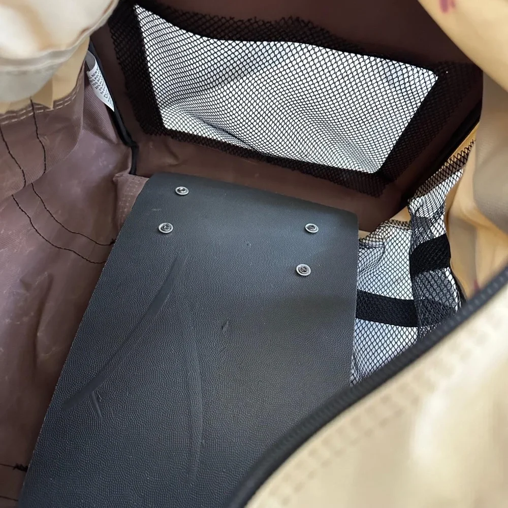 Dog & Cat Traveling Carrier with Wheels Paw Print Pet Travel Bag